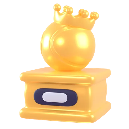 Trofeo de tenis  3D Icon