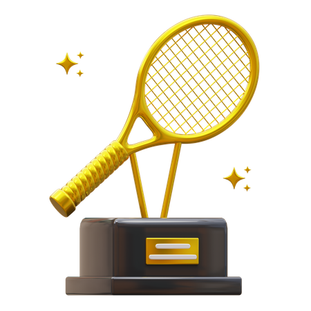 Trofeo de tenis  3D Icon