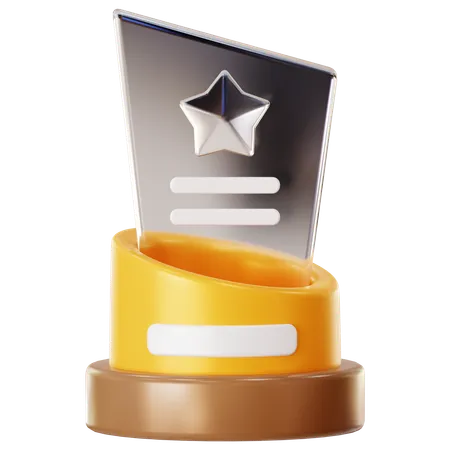 Trofeo de cristal  3D Icon