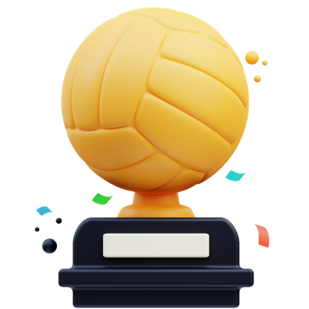 Trofeo de voleibol  3D Icon