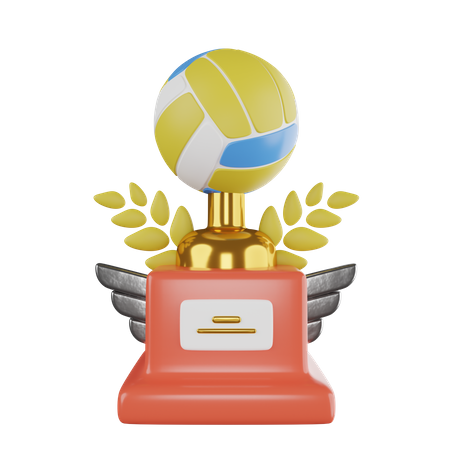 Trofeo de voleibol  3D Icon