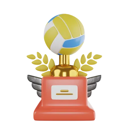 Trofeo de voleibol  3D Icon