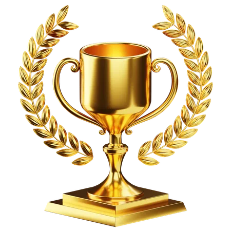 Trofeo de oro  3D Icon