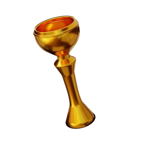 Trofeo de oro  3D Illustration