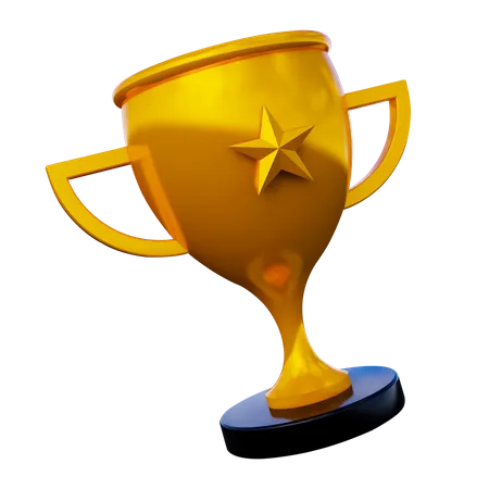 Trofeo de oro  3D Illustration