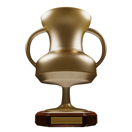 Trofeo de oro  3D Icon