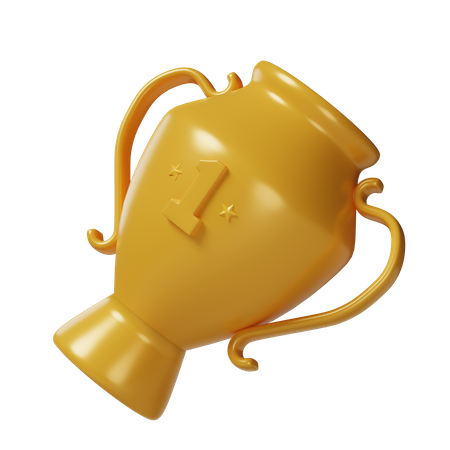 Trofeo de oro  3D Icon