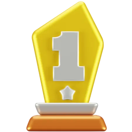 Trofeo de oro  3D Icon