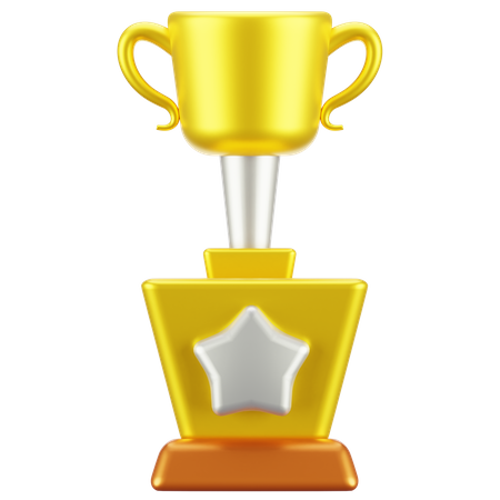 Trofeo de oro  3D Icon