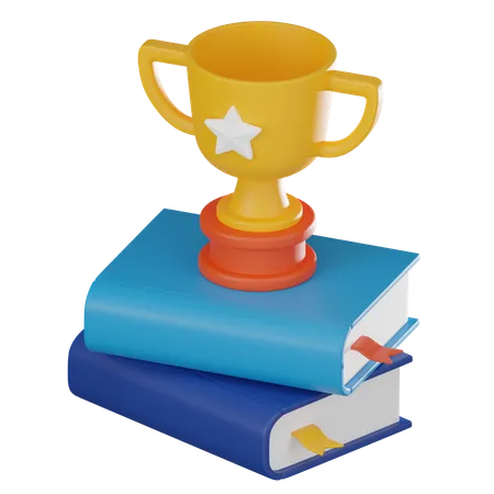 Trofeo de educación  3D Icon