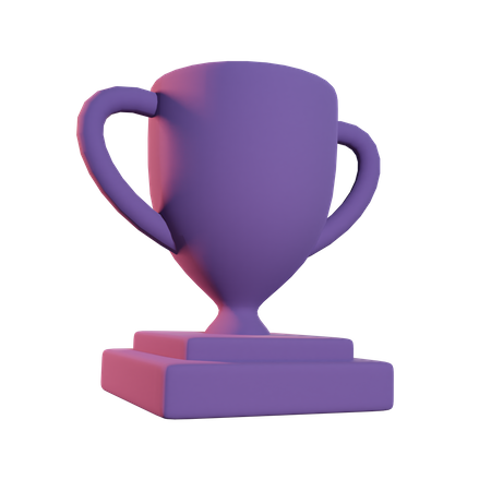 Trofeo de educación  3D Icon