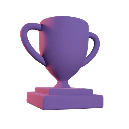 Trofeo de educación  3D Icon