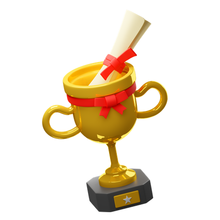 Trofeo escolar  3D Icon