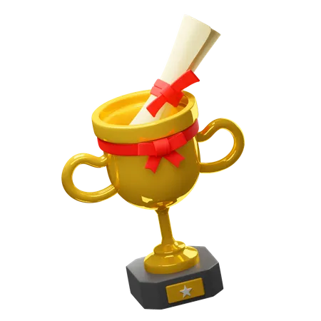 Trofeo escolar  3D Icon