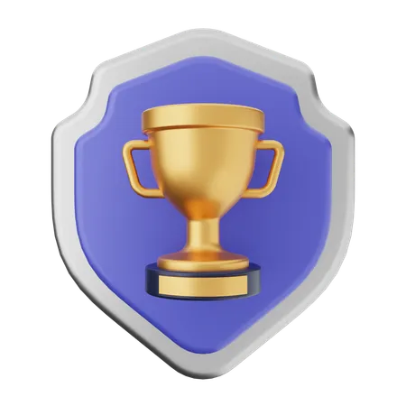 Protección del escudo del trofeo  3D Icon