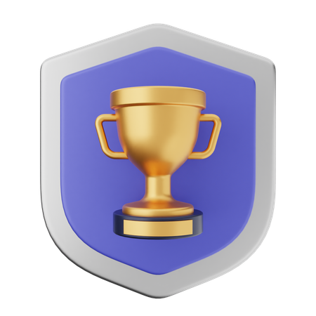 Protección del escudo del trofeo  3D Icon