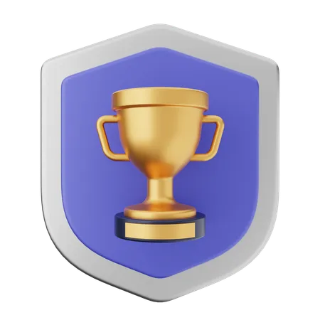 Protección del escudo del trofeo  3D Icon