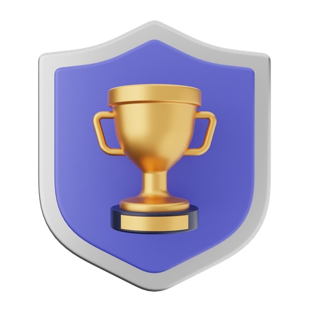 Protección del escudo del trofeo  3D Icon