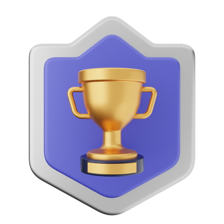 Protección del escudo del trofeo  3D Icon