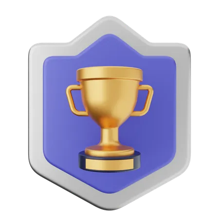 Protección del escudo del trofeo  3D Icon