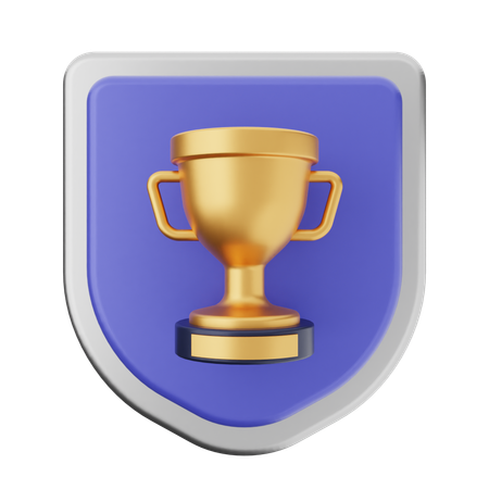 Protección del escudo del trofeo  3D Icon