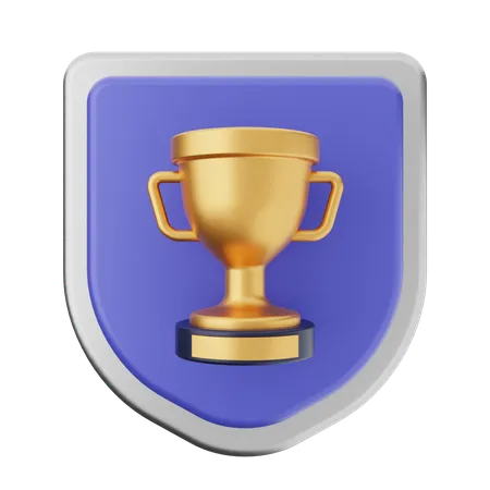 Protección del escudo del trofeo  3D Icon