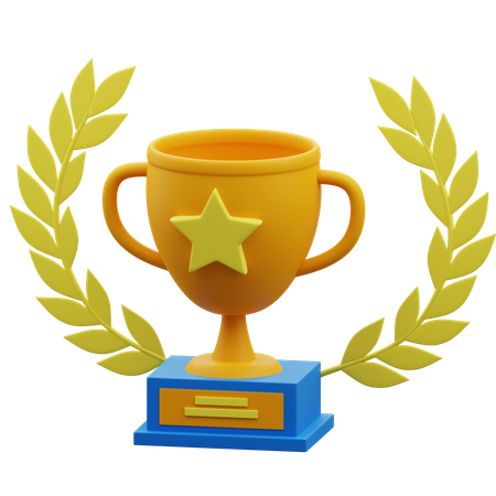 Trofeo estrella  3D Icon