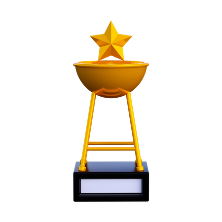Trofeo estrella  3D Illustration