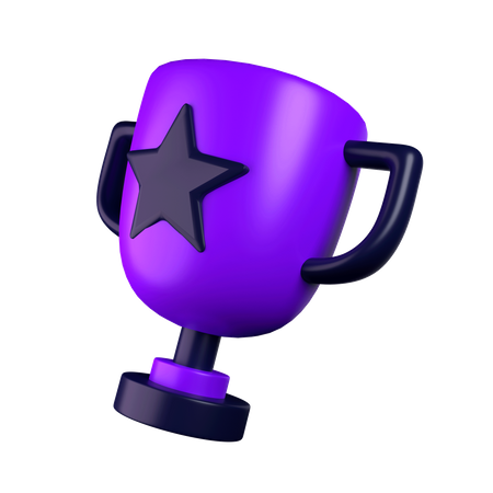 Trofeo estrella  3D Icon
