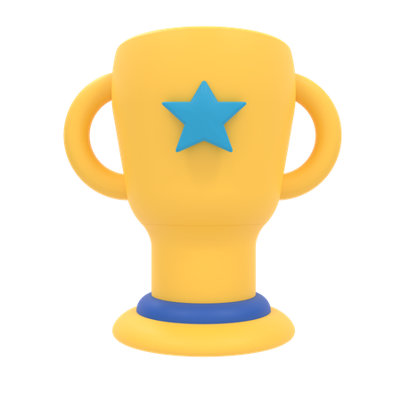 Trofeo estrella  3D Icon