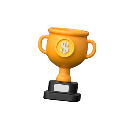 Trofeo financiero  3D Icon