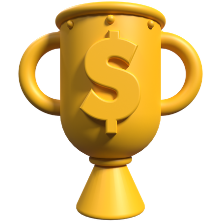 Trofeo financiero  3D Icon