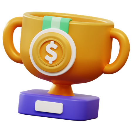 Trofeo financiero  3D Icon