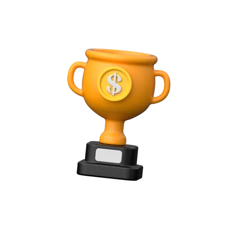 Trofeo finanziario  3D Icon