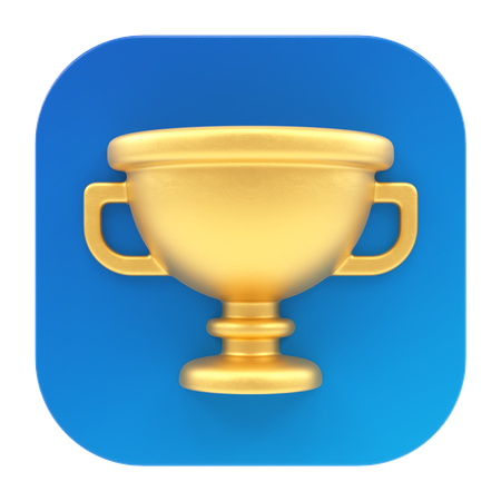 Trofeo ganador  3D Icon