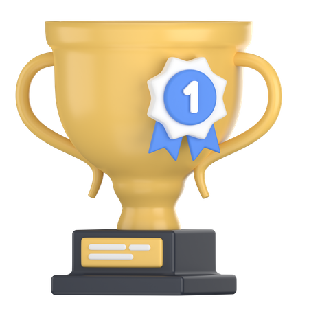 Trofeo ganador  3D Icon