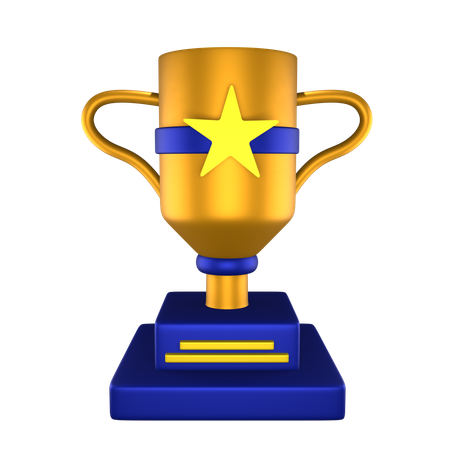 Maratón de trofeos ganadores  3D Icon