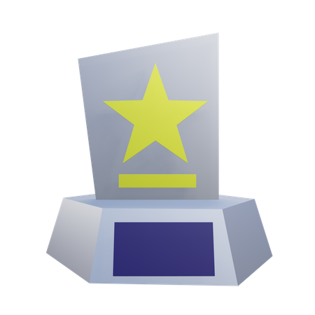 Trofeo de logros  3D Icon