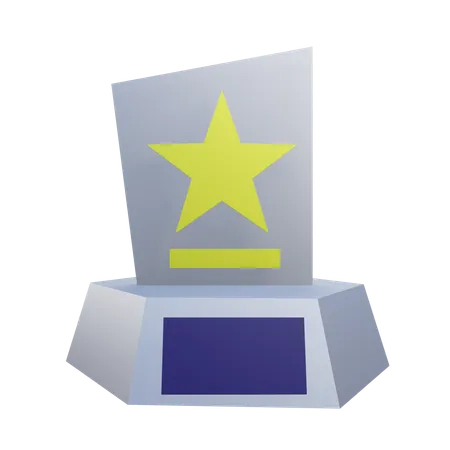 Trofeo de logros  3D Icon