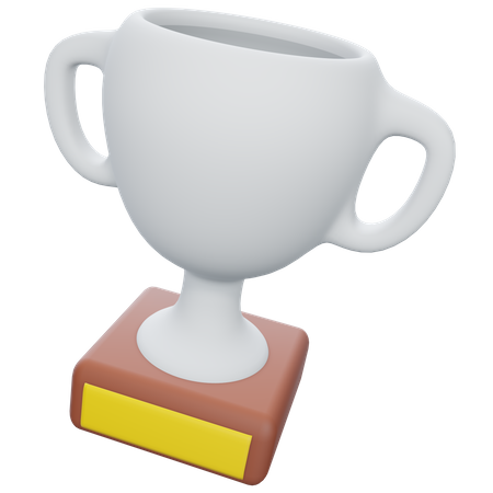 Trofeo de plata  3D Illustration