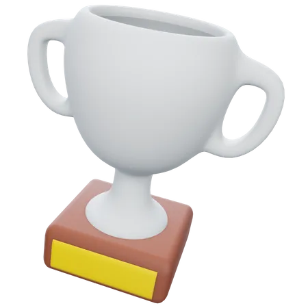 Trofeo de plata  3D Illustration