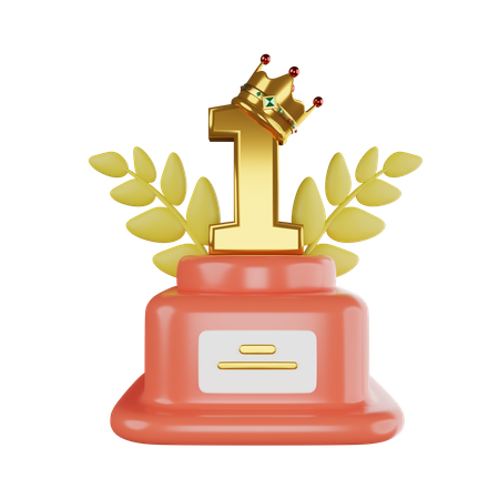 Primer trofeo ganador  3D Icon