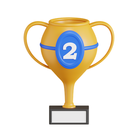 Trofeo del segundo lugar  3D Icon