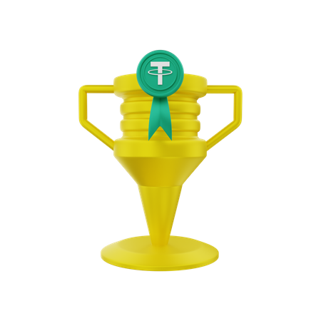 Trofeo de atadura  3D Illustration