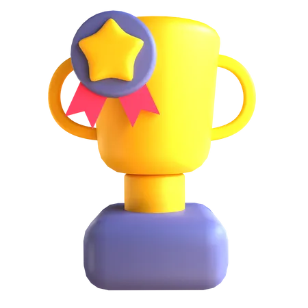 Troféu  3D Illustration