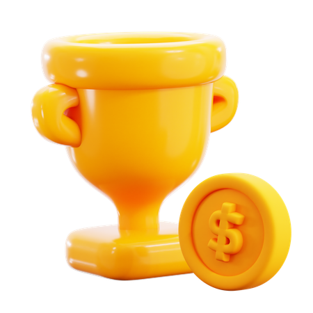 Aluno troféu  3D Icon