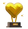 troféu de amor