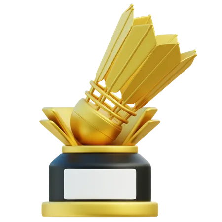 Troféu de badminton  3D Icon