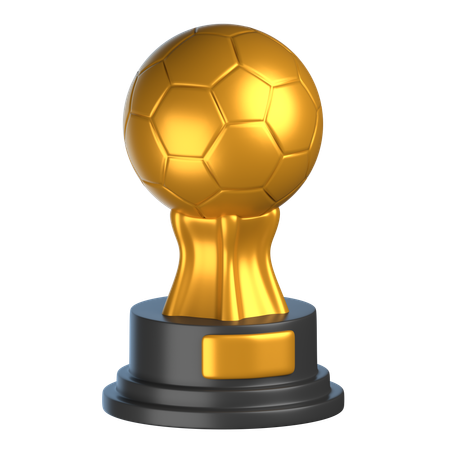 Troféu bola de ouro  3D Icon