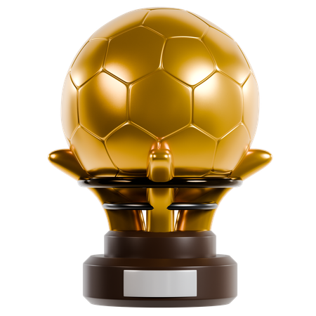 Troféu bola de ouro  3D Icon